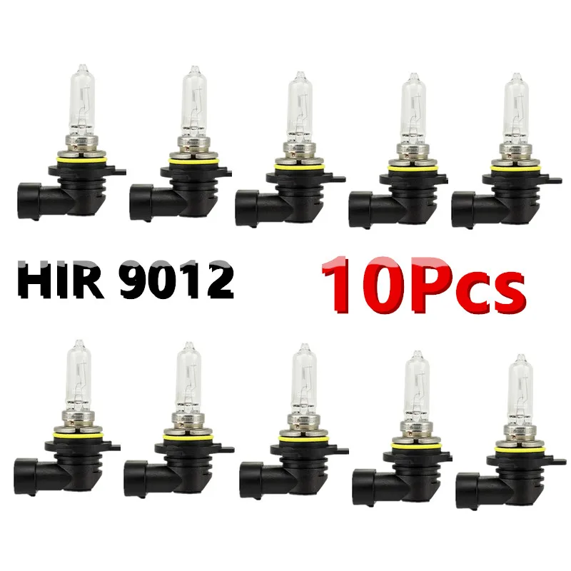 

10 шт. 9012 12V55W PX22D Прозрачные автомобильные галогенные лампы оптом 3200K HIR2, лампы ближнего и дальнего света, автомобильные фары, лампы для головного света