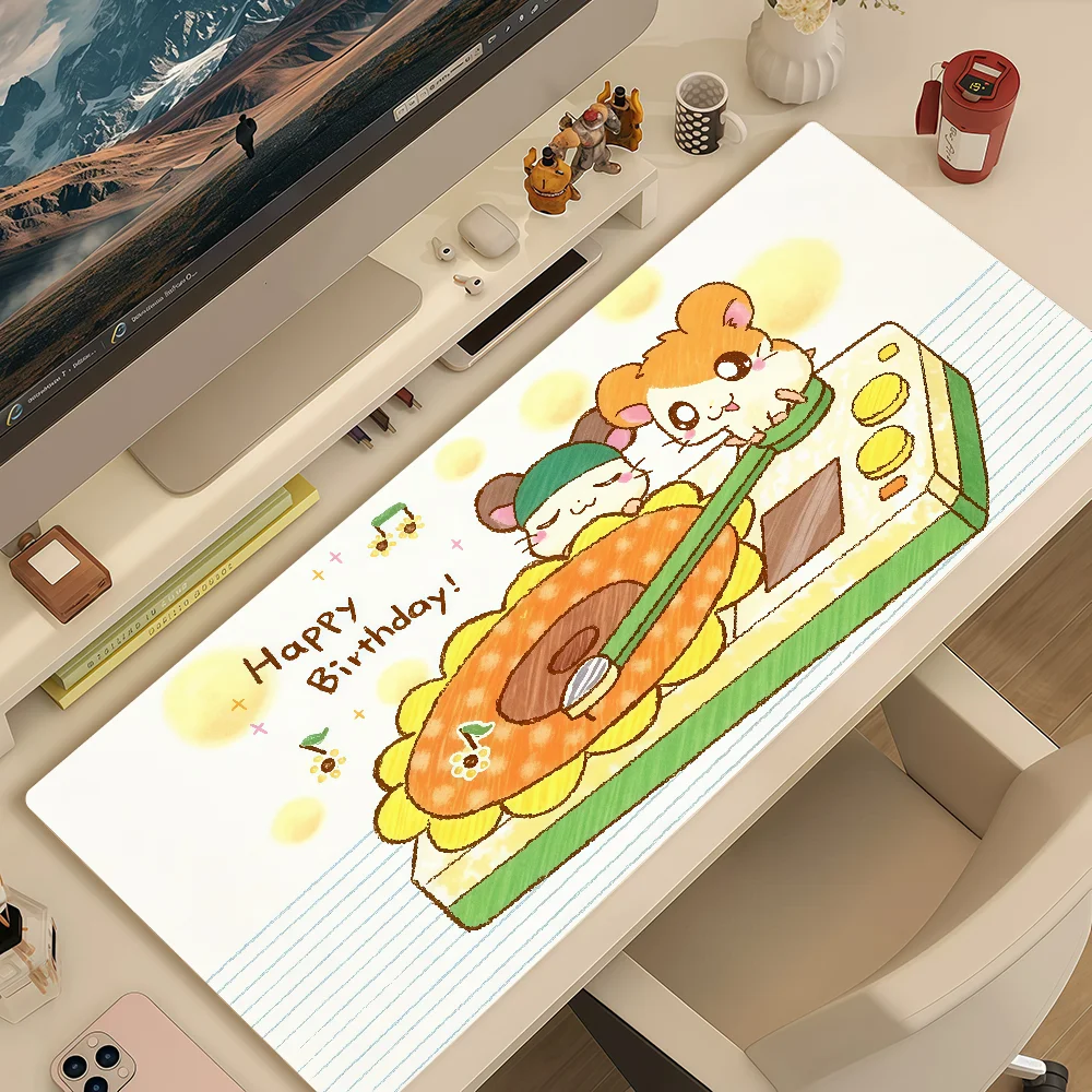 Mouse Cartoon Pad kawaii MousePad Non-slip Lockedge H-Hamtaro Office Student Funny Gaming Thickened Large Writing Pad Cushion