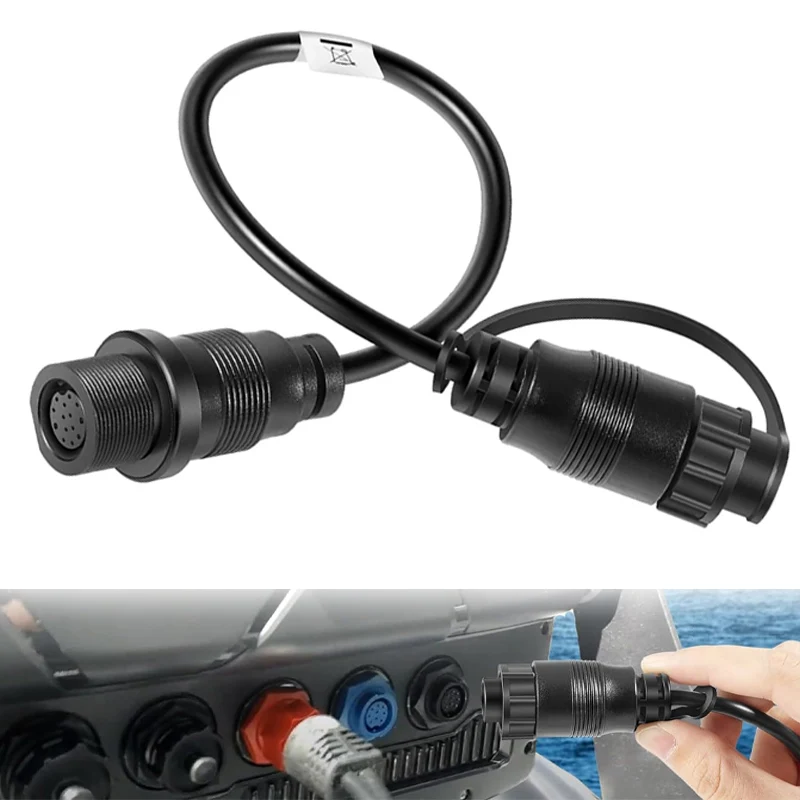 Replacement for 1852079 DSC (Dual Spectrum Chirp) Adapter Cable/MKR-DSC-16 Lowrance 9-PIN Adapter Cable for 2D Sonar only