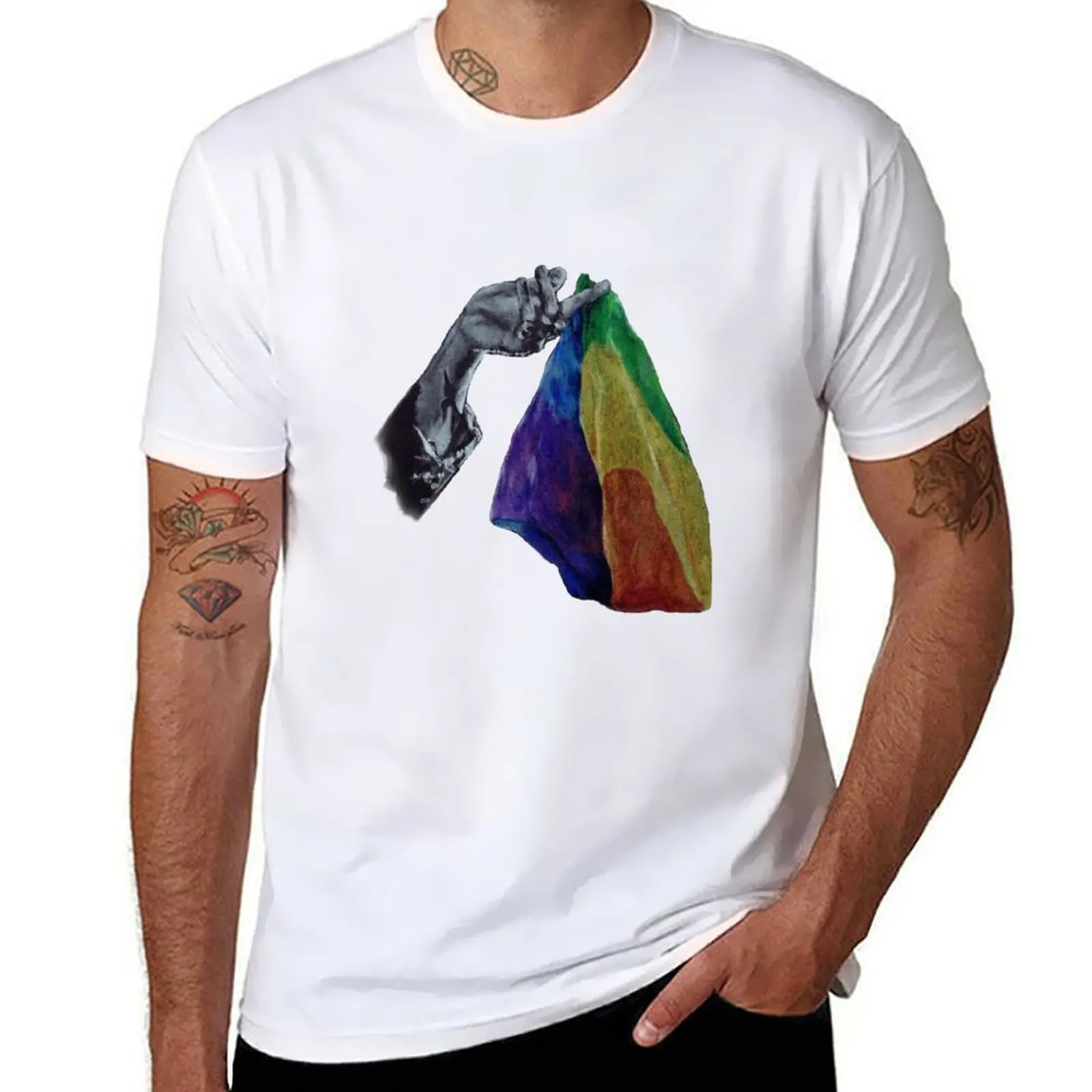 

Pride Happy H with T-Shirt Soft Anti-Shrink Cotton Tee