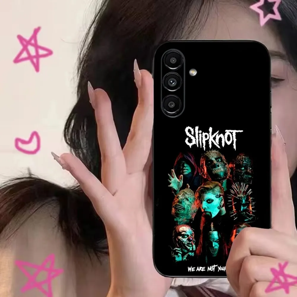 S-SlipknotS Rock Ban Phone Case For Samsung S24,S21,S22,S23,S30,Ultra,S20,Plus,Fe,Lite,Note,10,9,5G Black Soft Cover