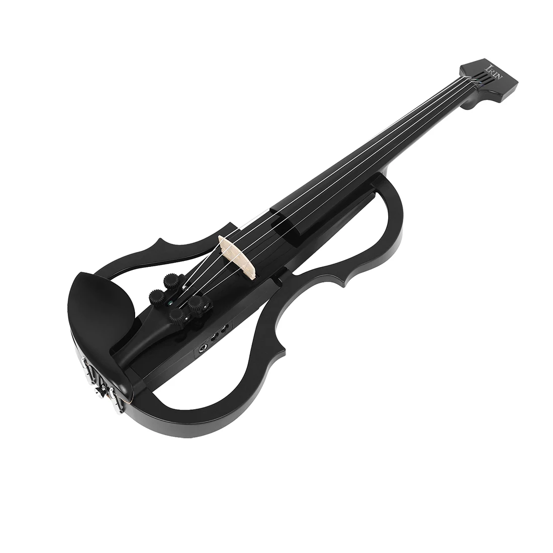 Electric Violin Professional 4/4 Headless Silent Electroacoustic Violin with Violin Bow Headphone Cable Carry Case Accessories