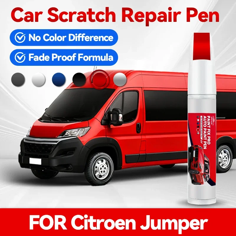 

Карандаш для ремонта краски Citroen Jumper, средство для удаления царапин, аксессуары для авто, серый, черный, синий, белый цвета