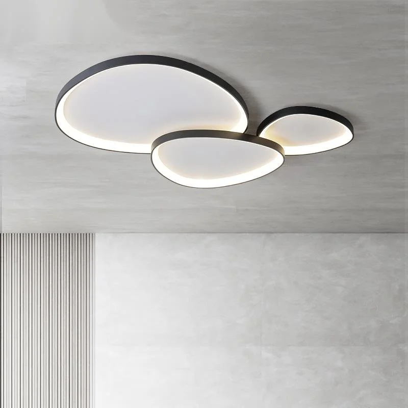 Plafonnier LED au design simpliste, luminaire décoratif d'intérieur, idéal pour une cuisine, un salon ou une chambre à coucher