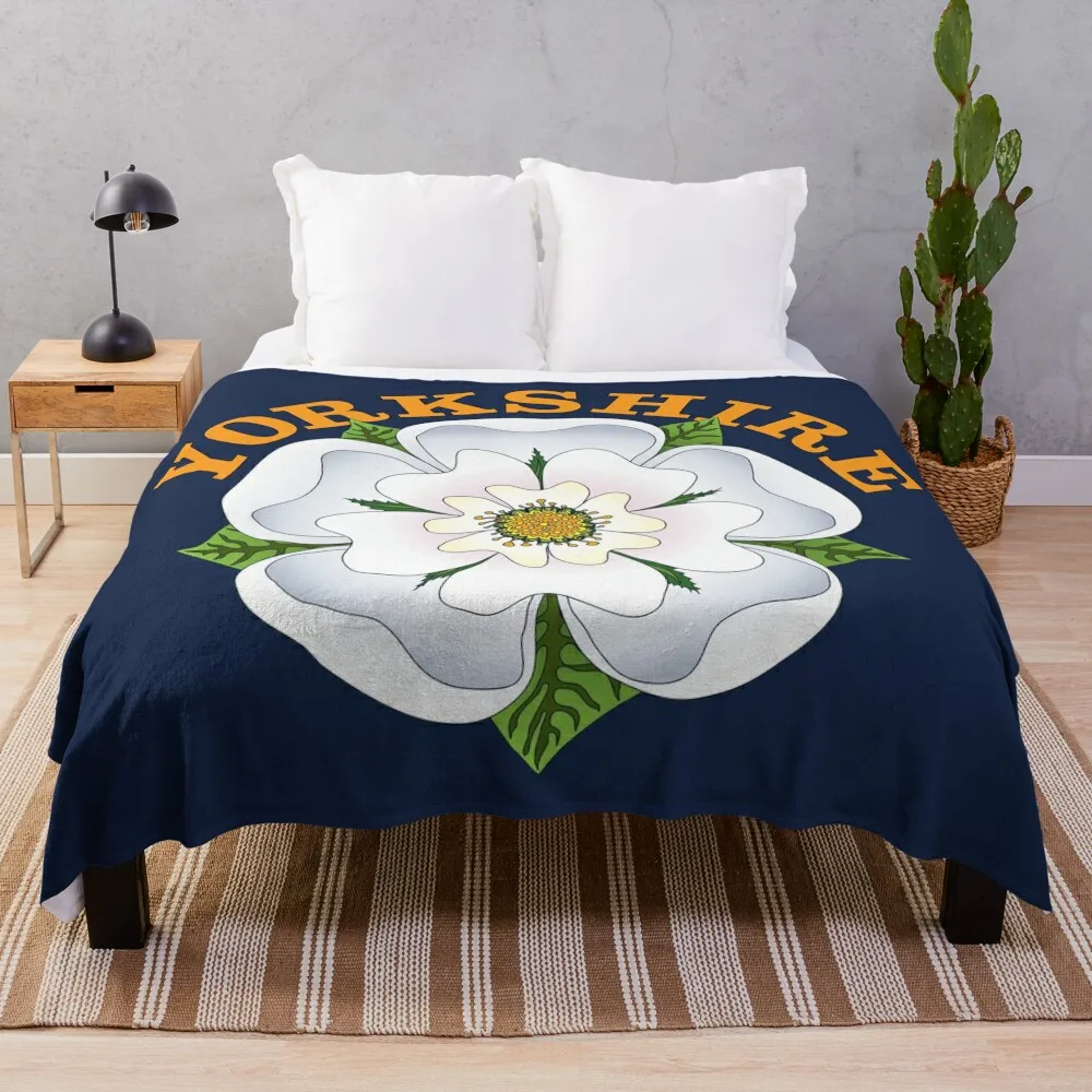 White Rose of Yorkshire Throw Blanket Bed linens Summer Beddings Blankets