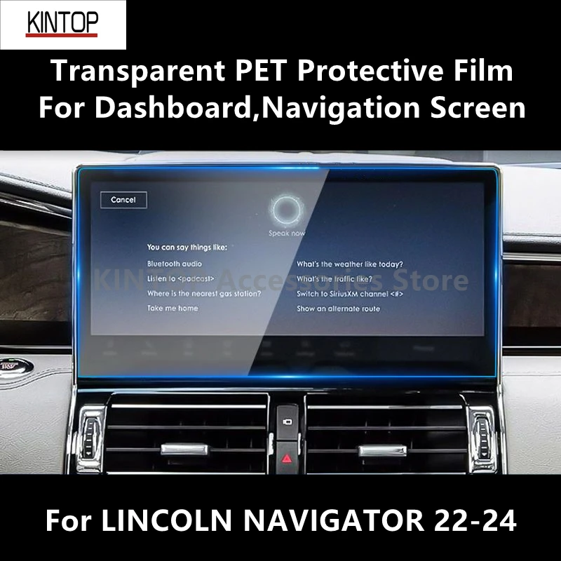 

For LINCOLN NAVIGATOR 22-24 Navigation Screen Transparent PET Protective Film Anti-scratch Film Accessories Refit