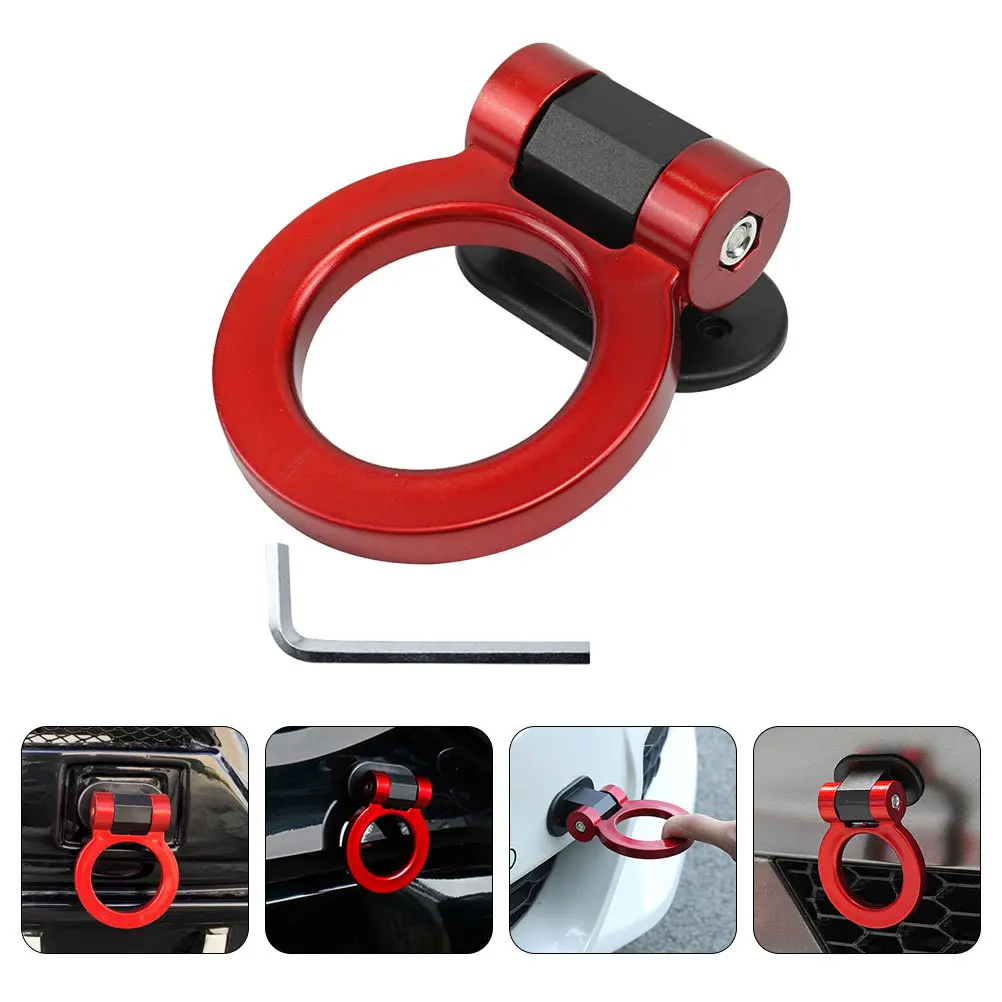 

2Pcs Decorative Trailer Tow Hook for Car Universal Fit Stylish ABS Vehicle Modification Easy Install Compatible with Most Models