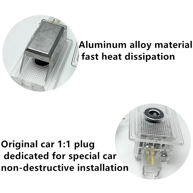 車のドア用LEDライト,ゴーストシャドウ,ダッジチャージャー用ウェルカムランプ,カーアクセサリー,レーザープロジェクター,2個