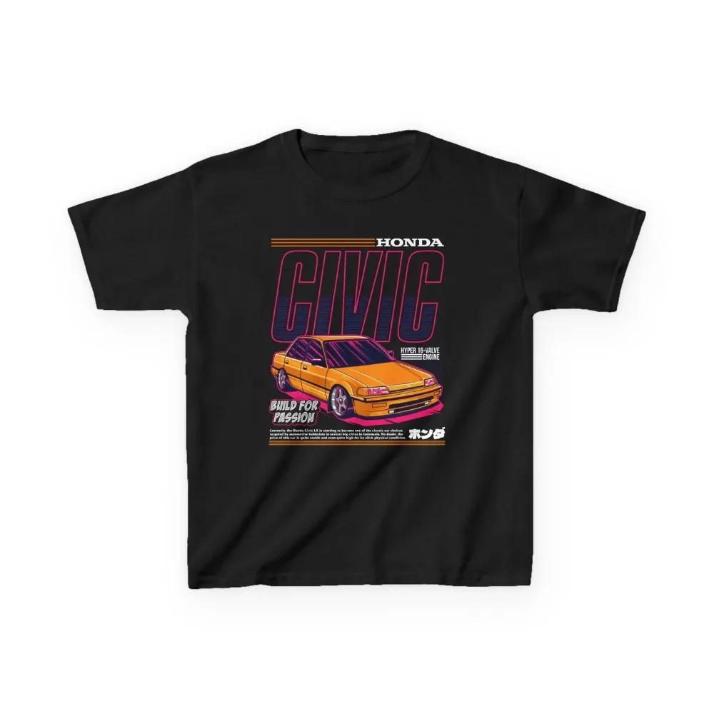

Мужская и женская футболка Honda Civic, летние хлопковые рубашки с короткими рукавами, весенне-осенний топ для гоночного автомобиля на мотоцикле, внедорожный топ