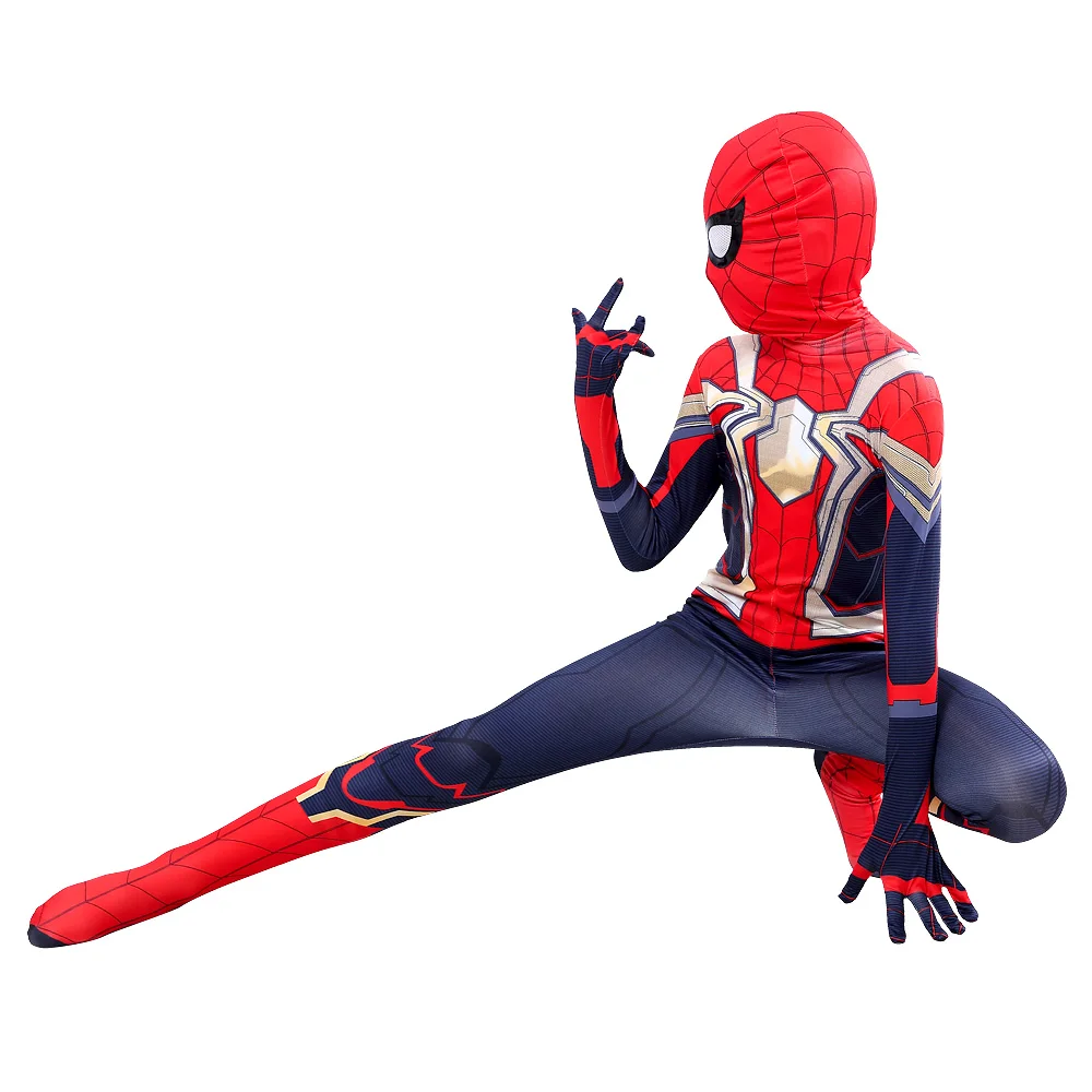 子供のためのライミスパイダーマンコスプレコスチューム,大人のためのハロウィーンの衣装,全身タイツ,ファンタジー