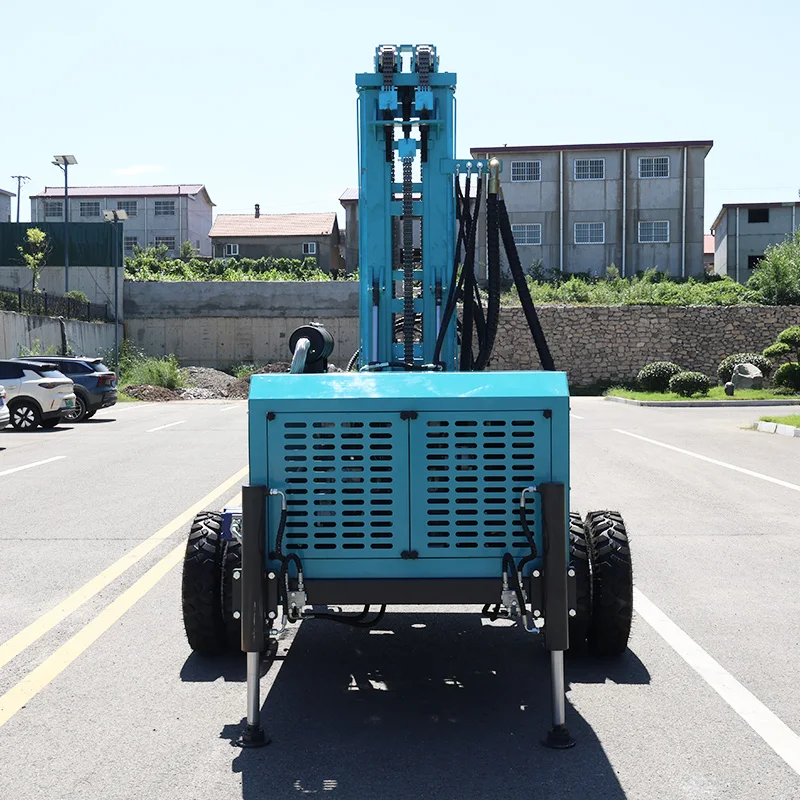 Customized Continuous Rock Sampling Rig Diesel Powered Trailer Mounted 300m Subsurface Exploration Machine