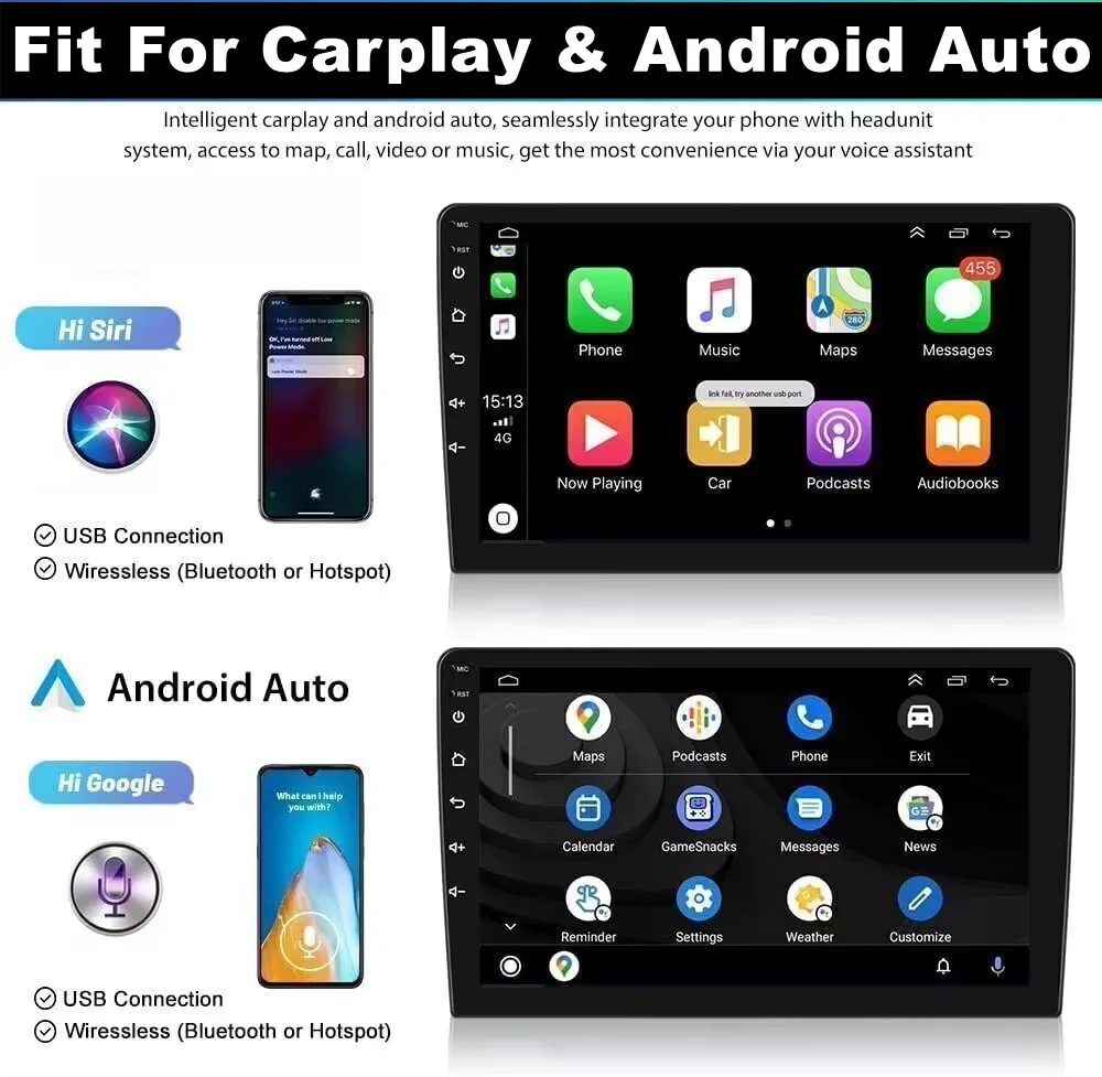 Car Stereo Radio GPS Multimedia Navigation 9in Android 13 2+32G Fit For Carplay Car Radio For Ford Transit Custom 2013 - 2019