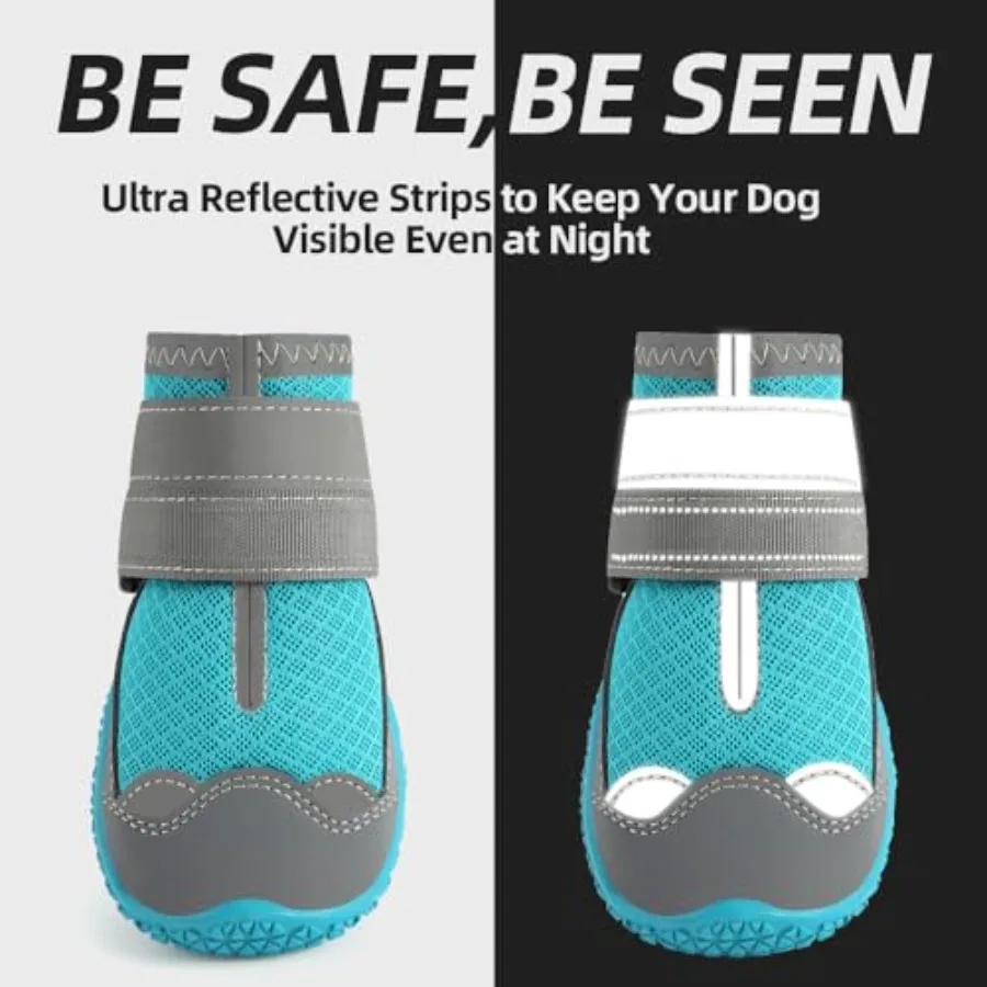 대형견용 신발 중형견 부츠 하드우드 바닥용 발 보호대 야외용 강아지 신발 뜨거운 포장도로 겨울 눈용