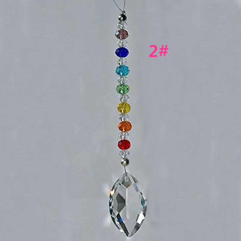 1PCS Crystal Suncatcher Ball Prism Hanging Drop Pendant Feng Shui Decoration Rainbow Maker Hanging Chakra Suncatcher Ornament