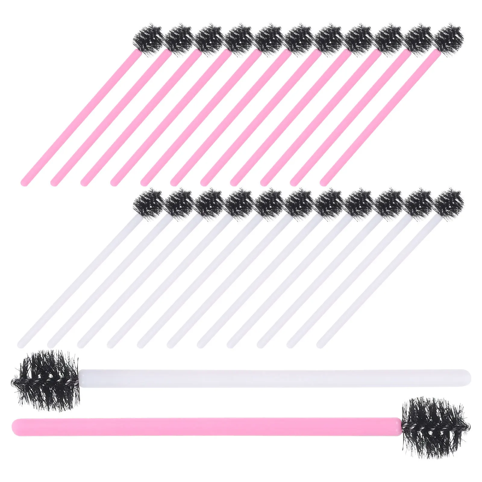 100 قطعة فرش رمش المتاح لاش الصولجانات أدوات ماكياج المحمولة الحاجب Spoolie فرشاة لوازم السفر #2