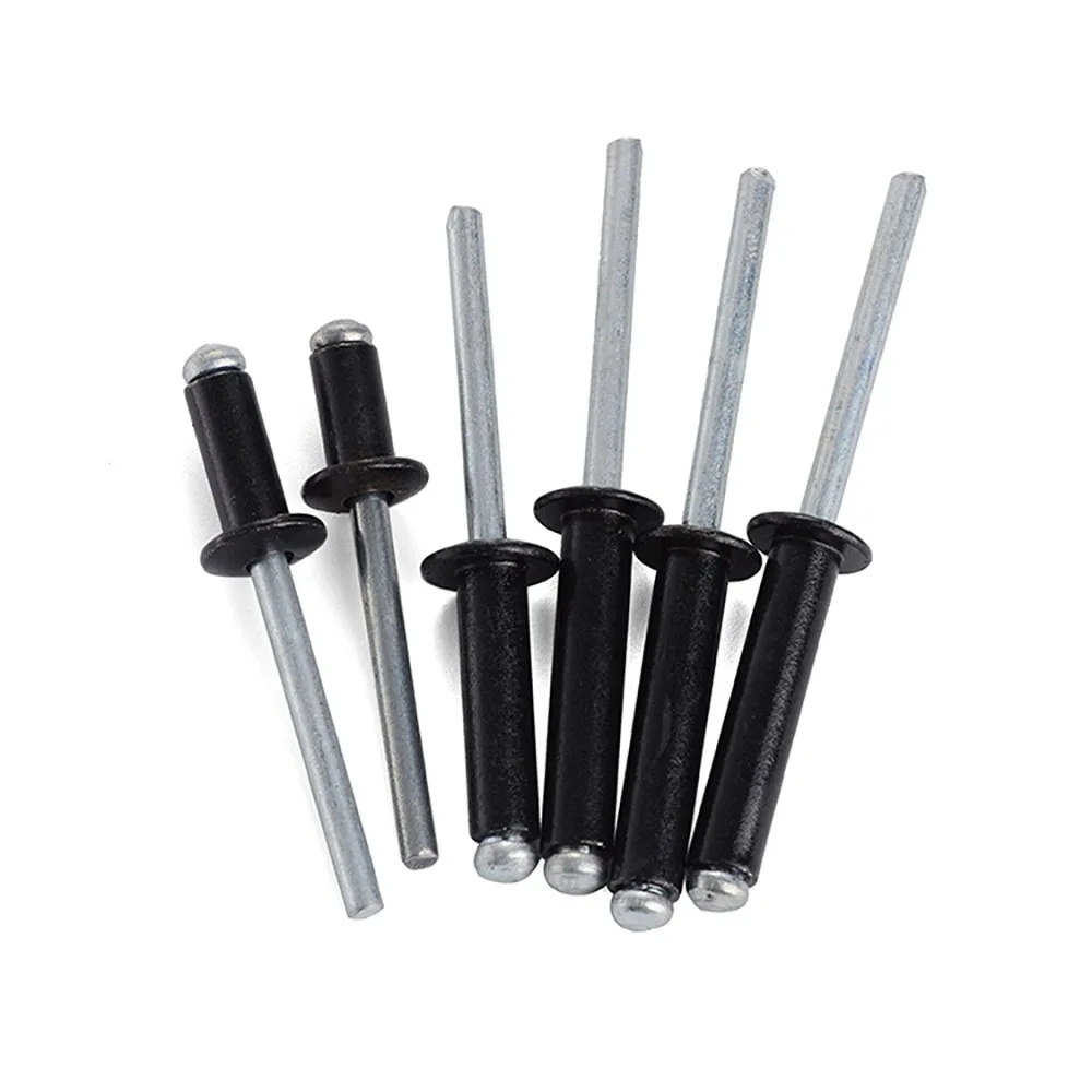 20/50Pcs Dome Head Blind Rivets Steel Shank Mandrel Exhaust Rivets M2.4 M2.8 M3.2 M4 M5 Aluminium Rivet Length=4-30mm