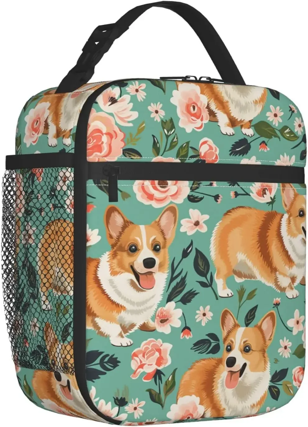 Cute Corgi Lunch Box for Adults Women Girls Boys Insulated Cooler Reusable Lunch Bag Container Gifts for Work  Picnic School