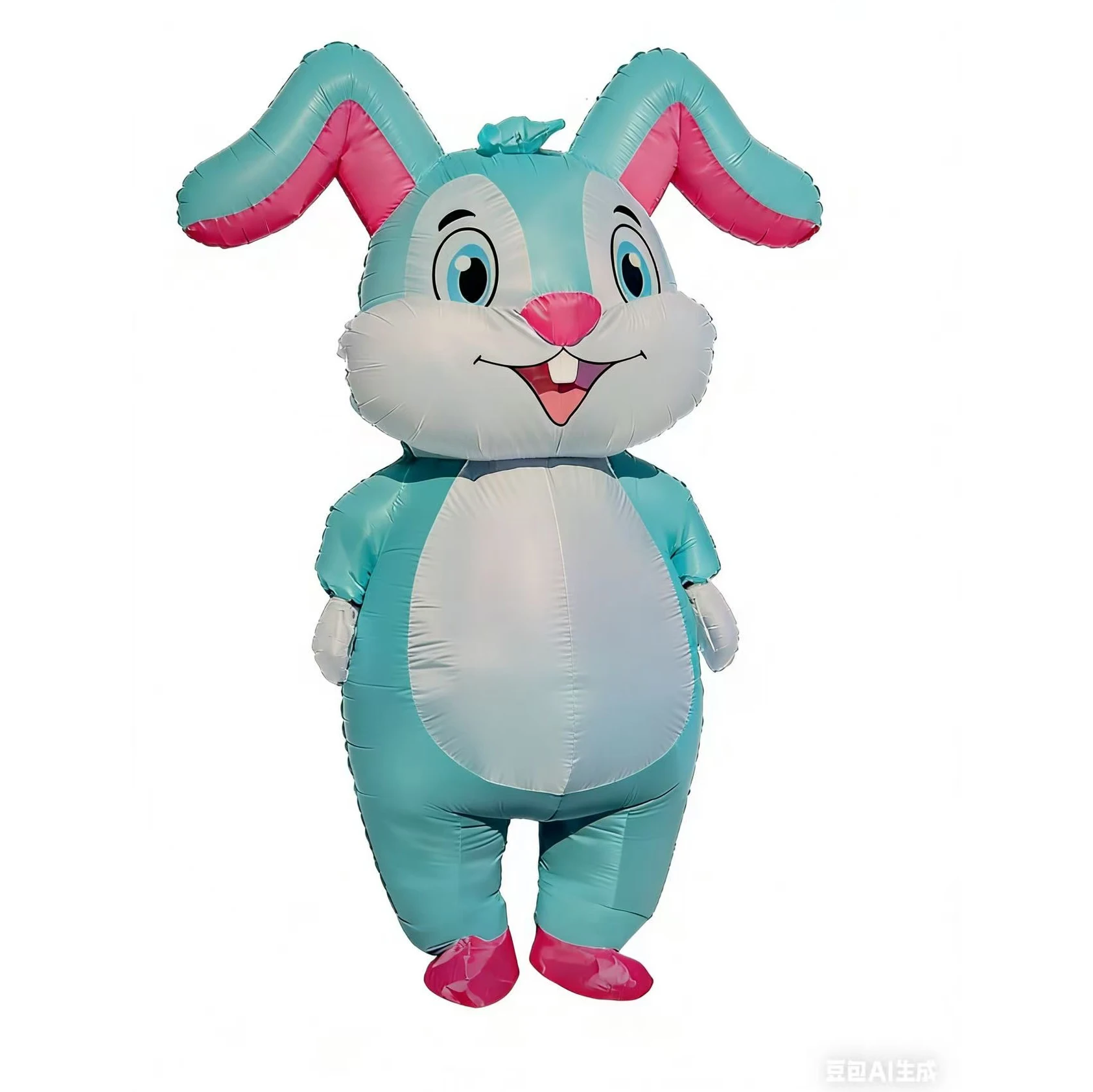 Easter Bunny Costume Easter Custom Rabbit Inflatable Costume Easter Blow Up Suit Rabbit Costume for Adults view 3