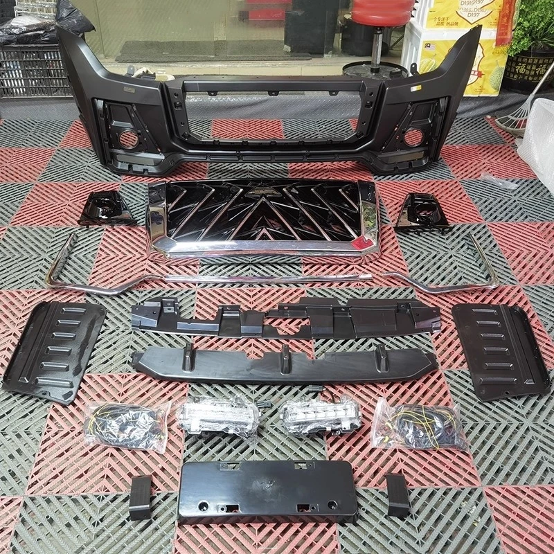 

Car Front Bumper Grille Assembly for Mitsubishi Pajero V93 V97 2015-2018 Upgraded to V98 Style Body Kit