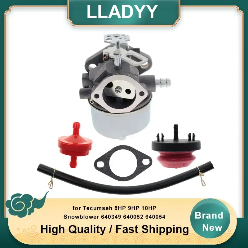 Adjustable Carburetor for Tecumseh 8HP 9HP 10HP Snowblower 640349 640052 640054