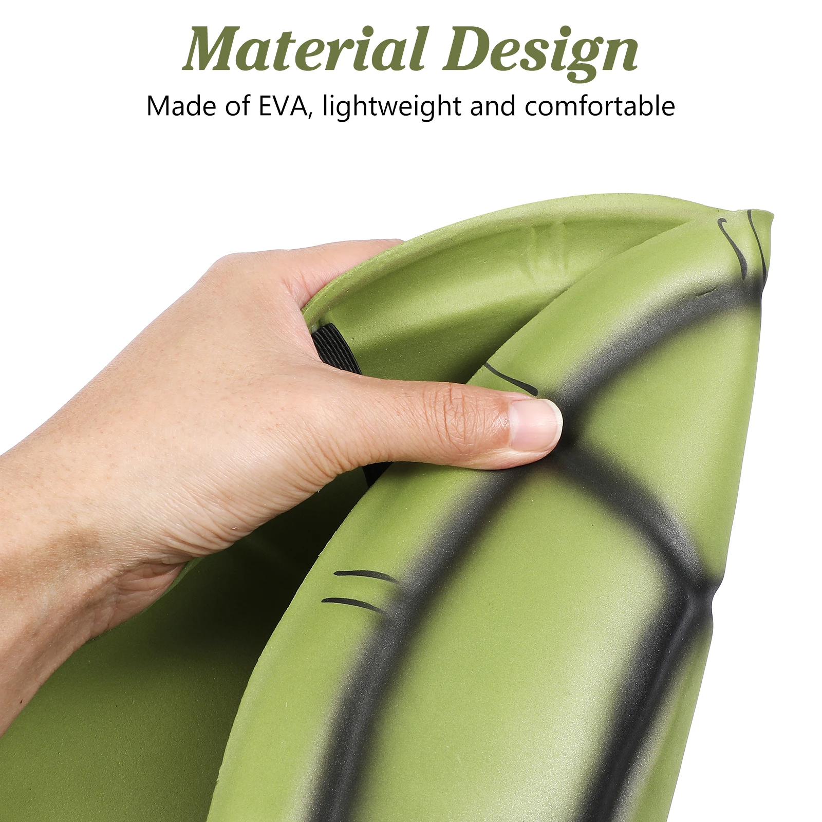 5 قطعة قذيفة السلحفاة للأطفال هالوين تأثيري الدعائم إيفا السلاحف قذيفة صور الدعائم الأطفال زي الدعائم لحفلة الرقص #4