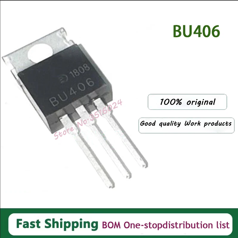 10PCS - 50PCS Lot Original New BU406 BU406TU  TO-220