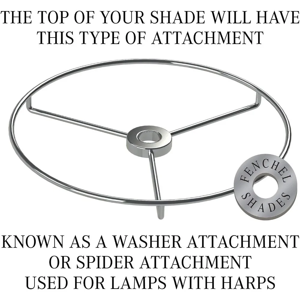 عاكس الضوء الدائري 6 أعلى × 10 قطر سفلي، 8 ارتفاع مائل، مرفق عنكبوت 0.4 قطر، مناسب لتركيبات الإضاءة المختلفة