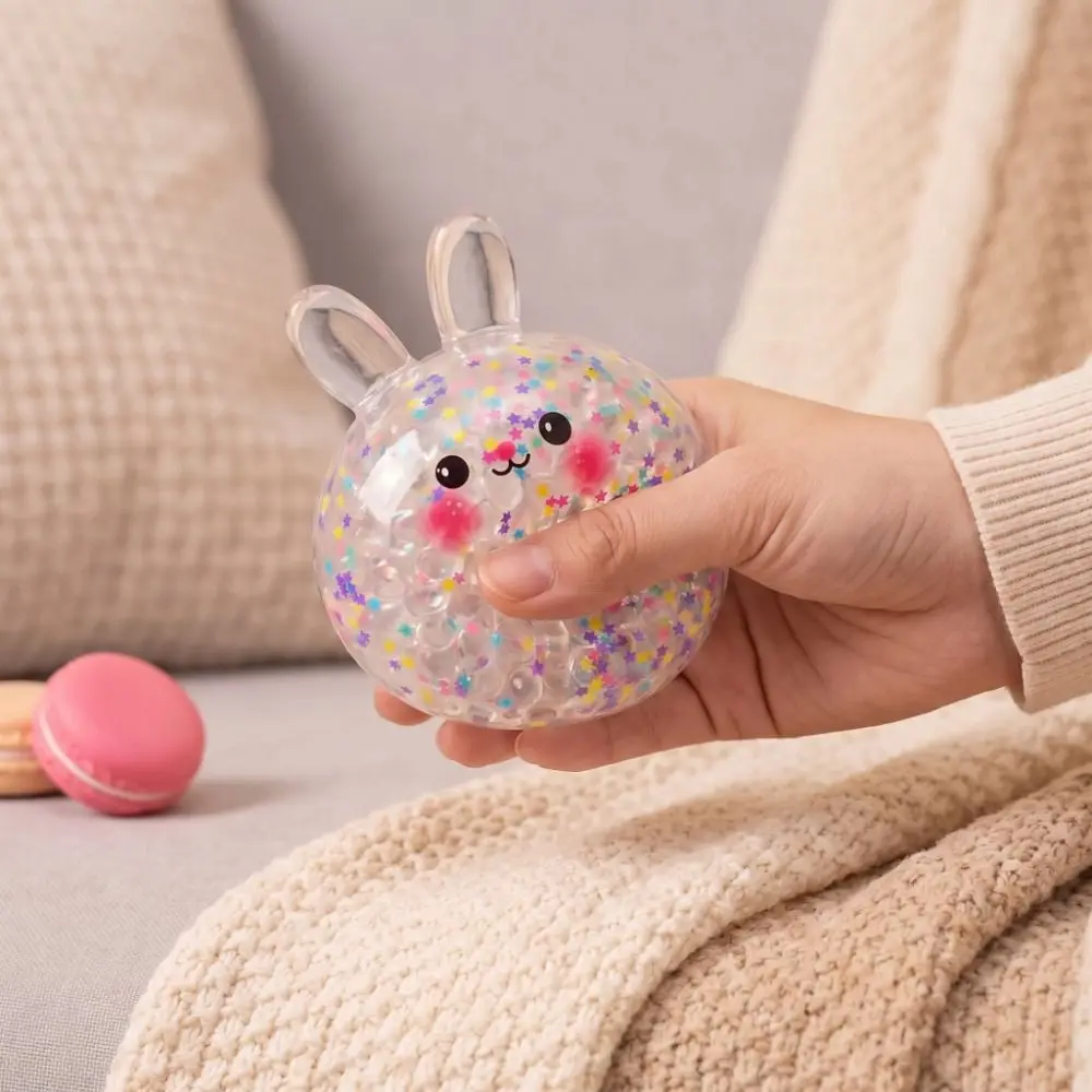 Soft Dough Ball Steamed Bun Squeeze Toy Low Rebound Squeezable Rabbit Squeeze Toy Realistic Appearance Reusable Slow Rebound Toy