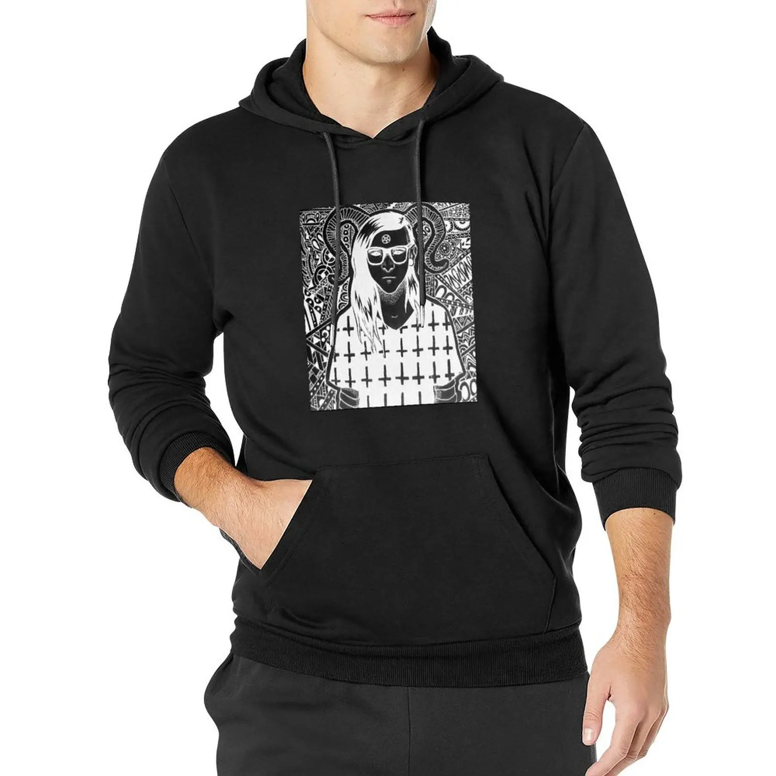 EMO Skrillex Pullover Hoodie men wear clothes for men autumn clothes hoodie men