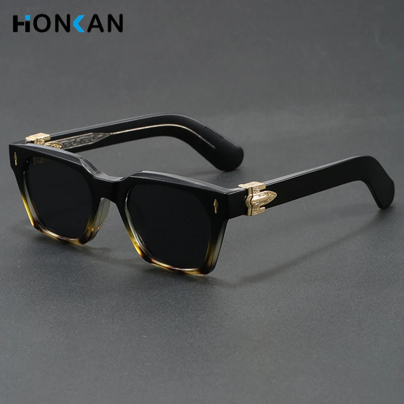 

Fashion Men's Advanced Thick Frame Square Sunglasses Women Men Trendy Deisgner Handmade Sun Glasses Outdoor Driving Shades UV400