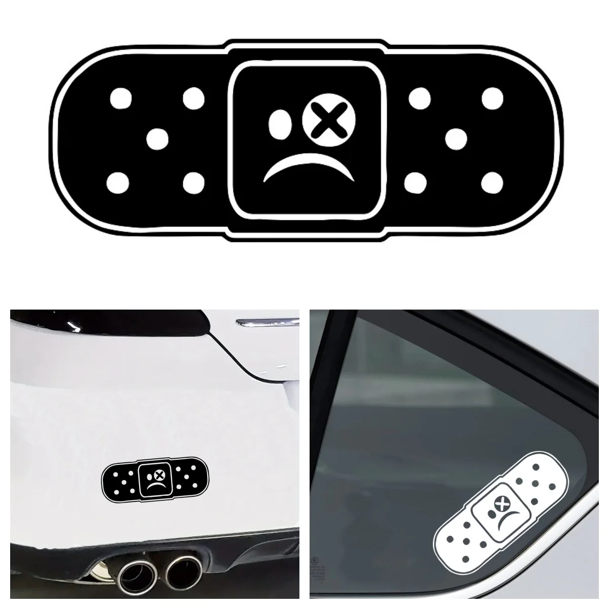 Funny Band Aid Car Bumper Vinyl Sticker Bicycle Stickers Autocycle Exterior Decorations Accessory