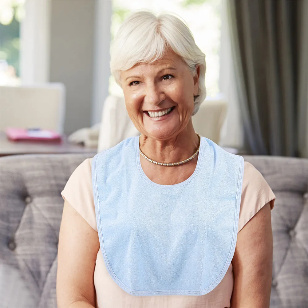 

2 шт. регулируемые водонепроницаемые нагрудники для взрослых, для защиты одежды от пятен при приеме пищи, портативные, многоразовые, для пожилых людей