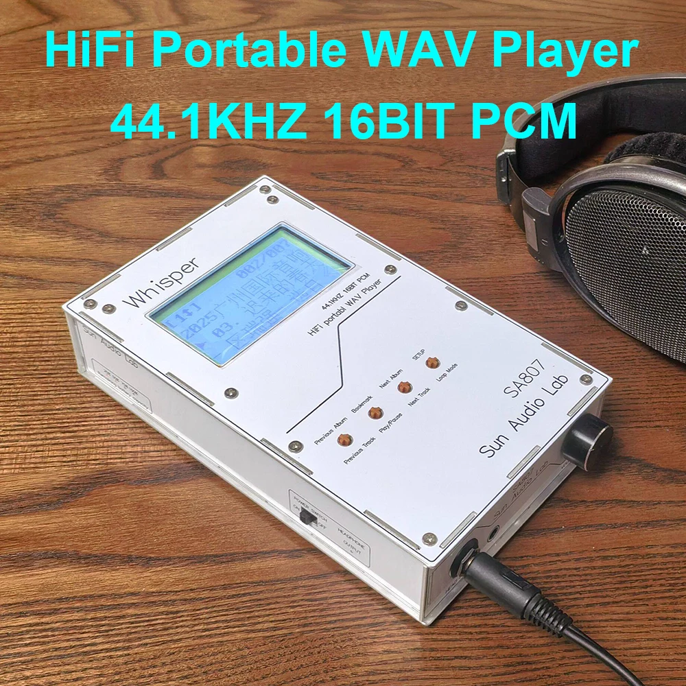 

Аудиофильский музыкальный плеер SA807, портативный проигрыватель WAV без потерь, ЦАП CS4398, усилитель для наушников, Hi-Fi аудиоусилитель SUN AUDIO LAB DIY