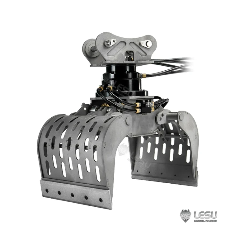 RC 1/14 LESU Bagger-Modell, Vollmetall-Aufsätze, Mechanischer Greifer mit 360°-Drehung ° Drehgelenk für Tamiya Tripper DIY-Teile – Detail 4