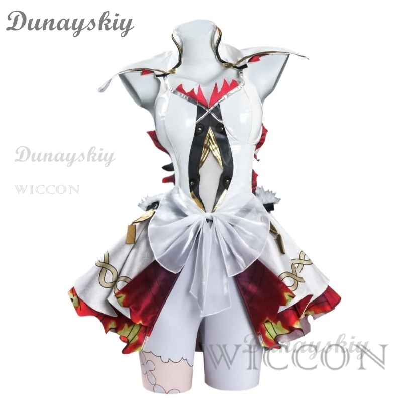 Gioco Wuthering Waves Chun Costume Cosplay Fashion Sweet Uniform Dress Set completo con Prop Halloween Party gioco di ruolo abbigliamento XXXL