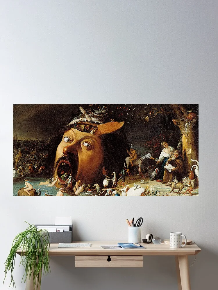 Hieronymus Bosch , Art Print Canvas Poster, Living Room Decor, Home Wall Picture