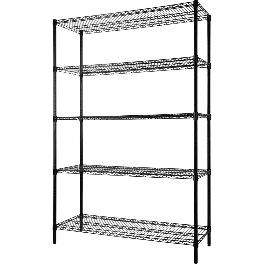 

5-Wire Shelving Metal Storage Rack Adjustable Shelves,17.7" D×47.3" W×72.3" H Standing Storage Shelf Units