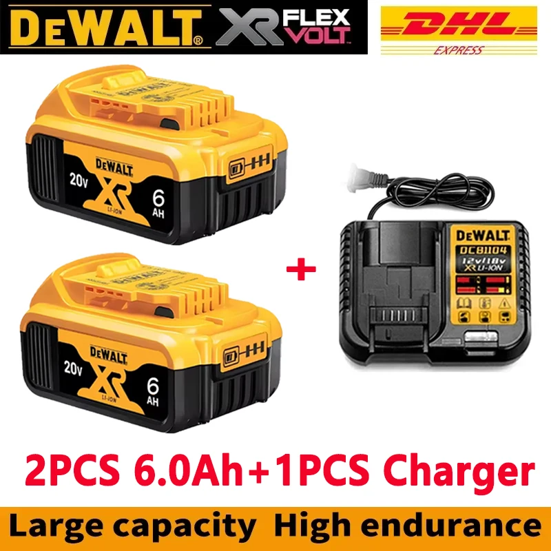 

Оригинальный аккумулятор DEWALT 20 В, 6 Ач, литий-ионный аккумулятор, зарядное устройство DEWALT, DCB115, DCB118, аккумулятор для инструментов DEWALT20V-60V