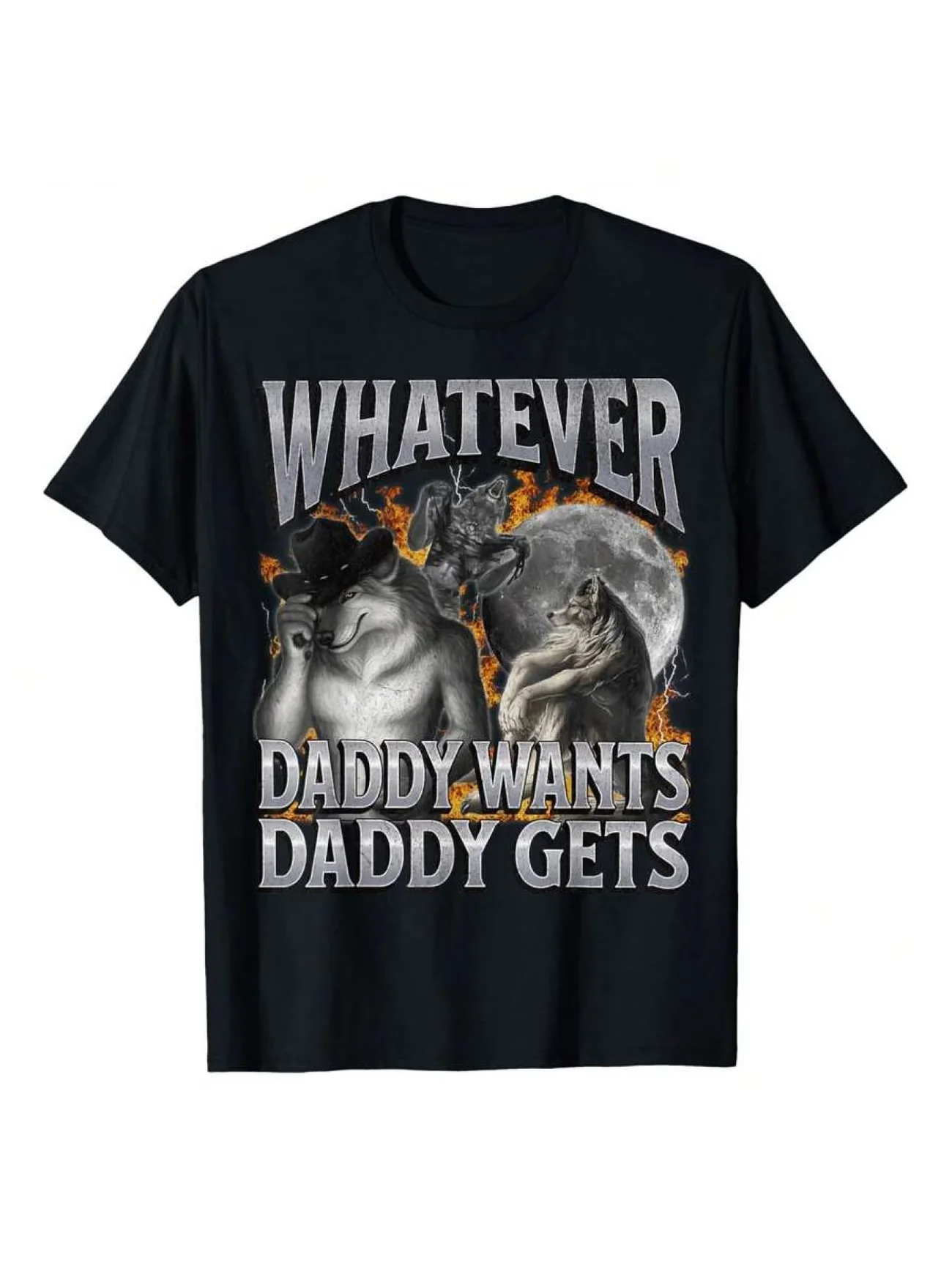 If They Talk Behind Your Back Fart Alpha Wolf Meme Funny Men's T Shirt Women Cotton Tee Casual Summer Oversized Top Short Sleeve