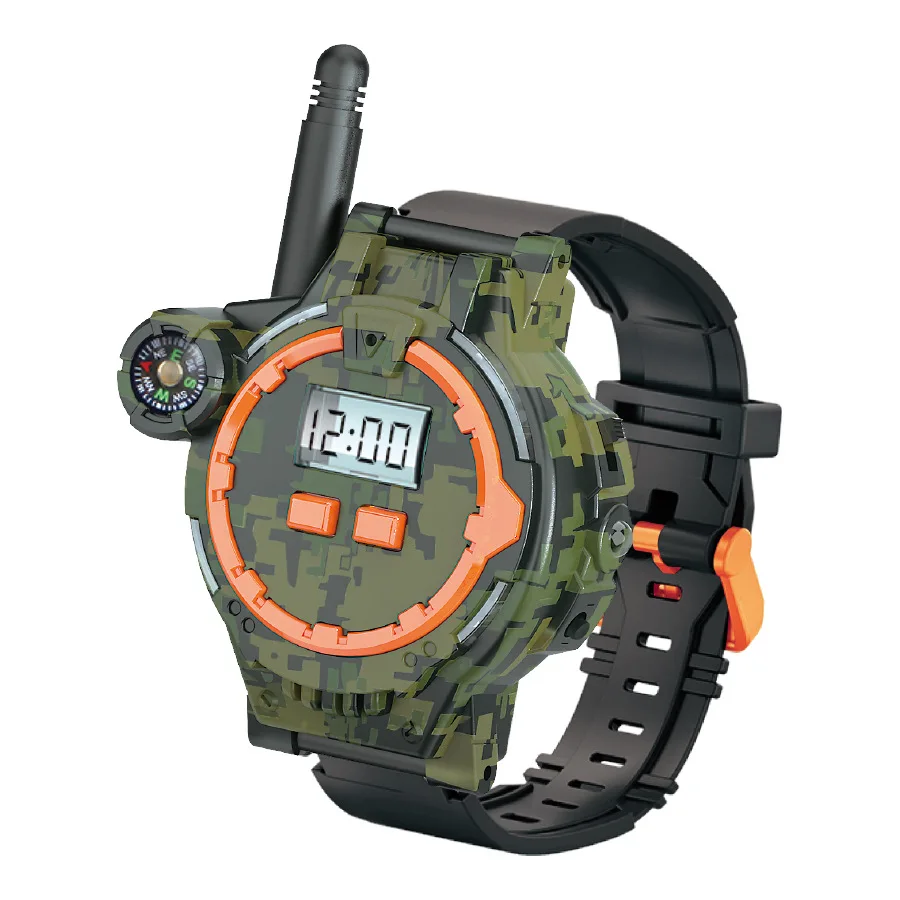 Nieuwe Kinderen Militaire Camouflage Walkie-Talkie Horloge Speelgoed Ouder-Kind Interactie Indoor Outdoor Draadloze Remote Call Usb Opladen