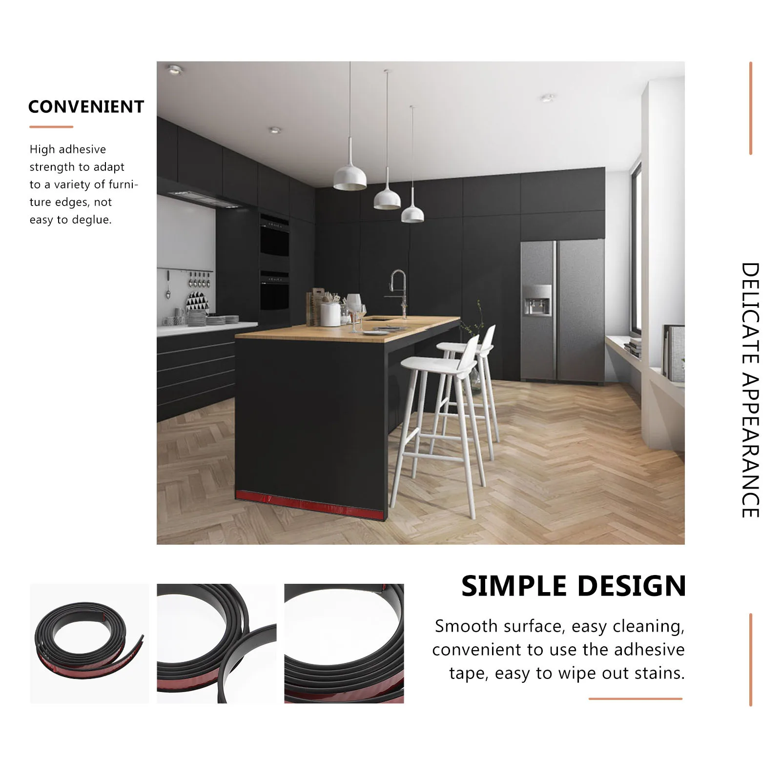 

Edges Banding Wear-Resistant Adhesive Tape For Furniture Cabinet Surface Plywood Metal Wood Hardboard Sealing