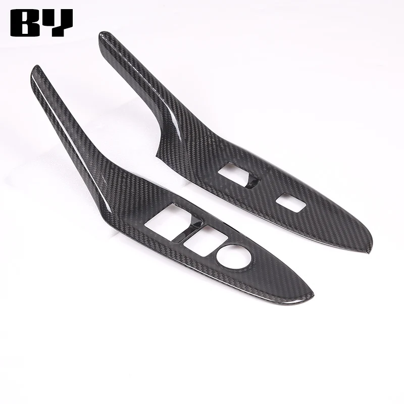 

Real Carbon Fiber For Mazda MX5 ND 2016-2023 Window Lifting Button Decorative Frame Cover Sticker Accessories