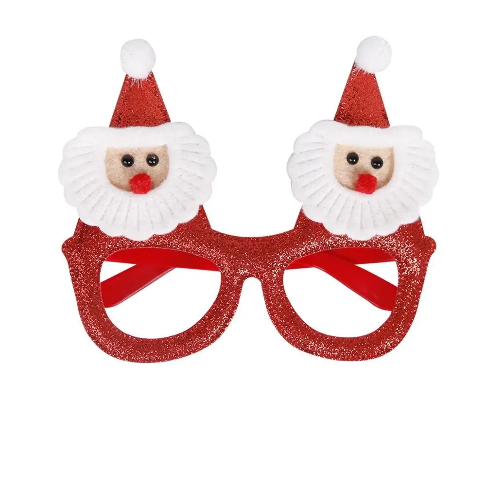 Props Ornaments Photography Props Party Decorations Santa Claus Eyeglasses Christmas Decorative Glasses Christmas Frame Glasses