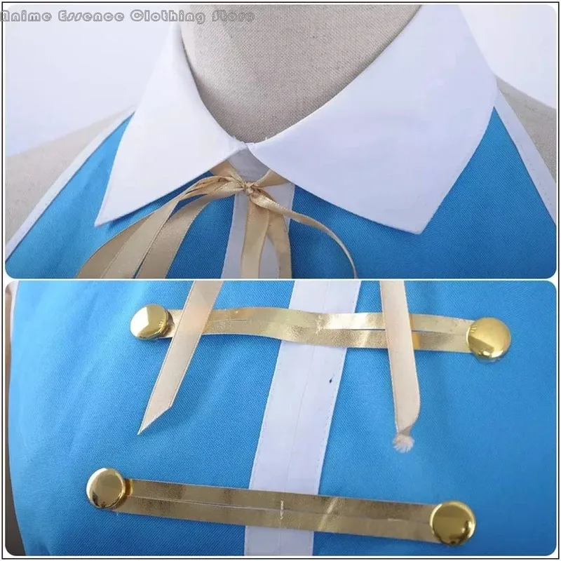 애니메이션 페어리 테일 코스프레 의상 루시 하트필리아 섹시 오픈 백 탑 화이트 미니 스커트 가방 여성 소녀 할로윈 의상;3,v'