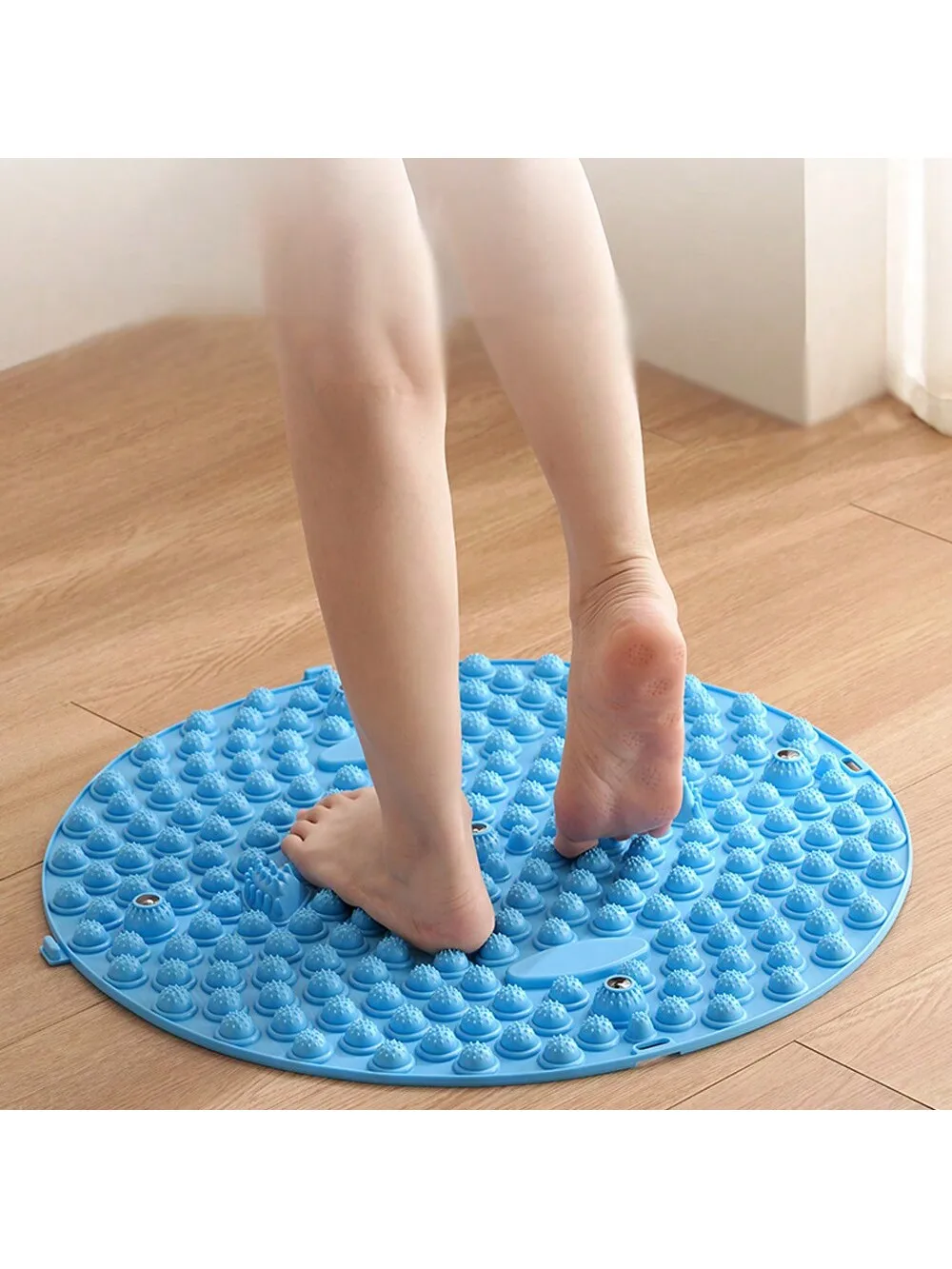 Finger Press Foot Massage Board for Household Use, Bamboo Shooting, Stepping on Finger Board, Thick Circular Foot Massage Pad