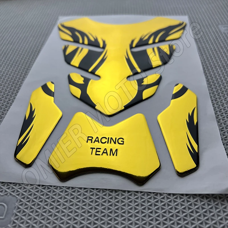 3D Tank Pad Sticker for Motorcycle, Oil and Gas Protector Cover, Flame Stickers for Honda, Yamaha Kawasaki, Suzuki