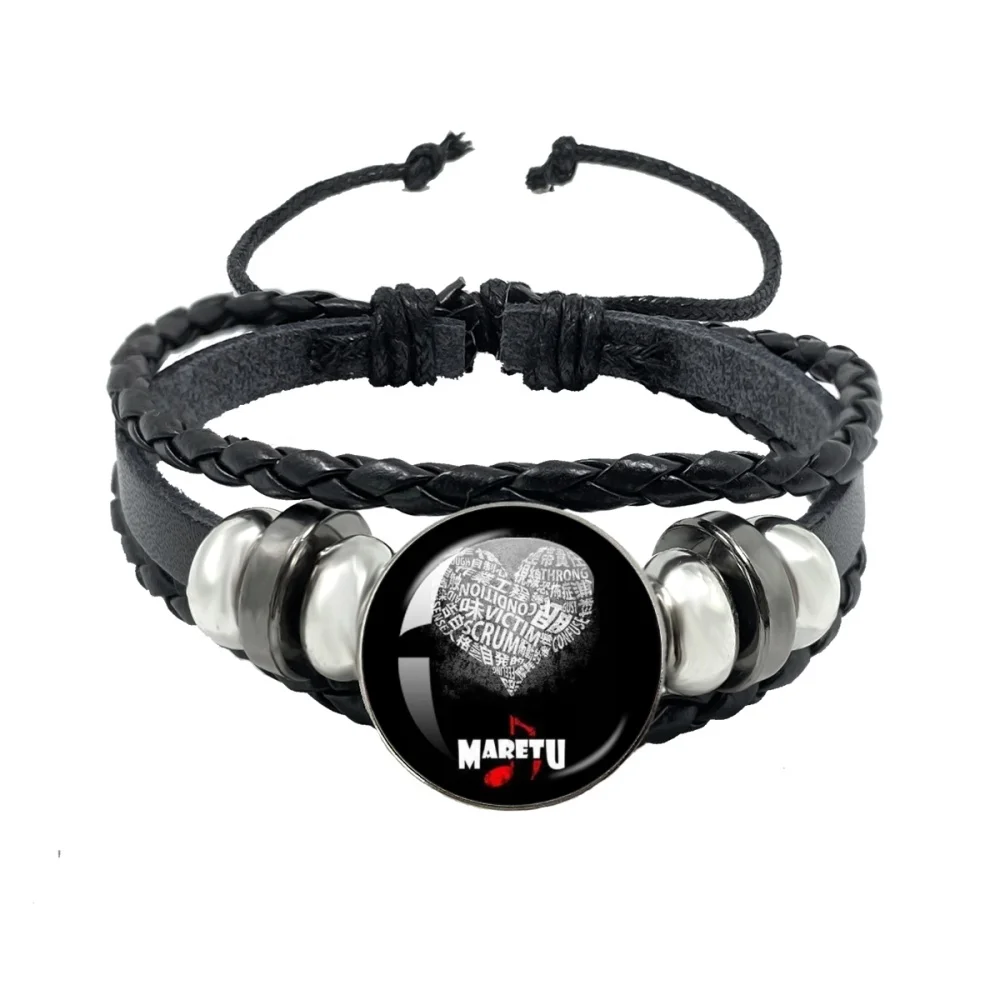 أنا أحب Maretu نمط القلب أساور الإبداعية الفن متعدد الطبقات أساور مضفرة أساور مجوهرات المشجعين جمع الهدايا الساحرة #5