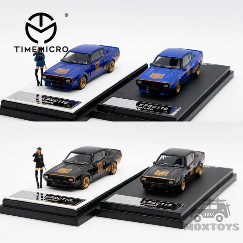 TimeMicro 1:64 LBWK KPGC110 #73 Black / Blue Diecast Model Car