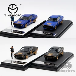 Timemicro-黒または青のダイキャストモデルカー,lbwk kpgc110,#73, 1:64