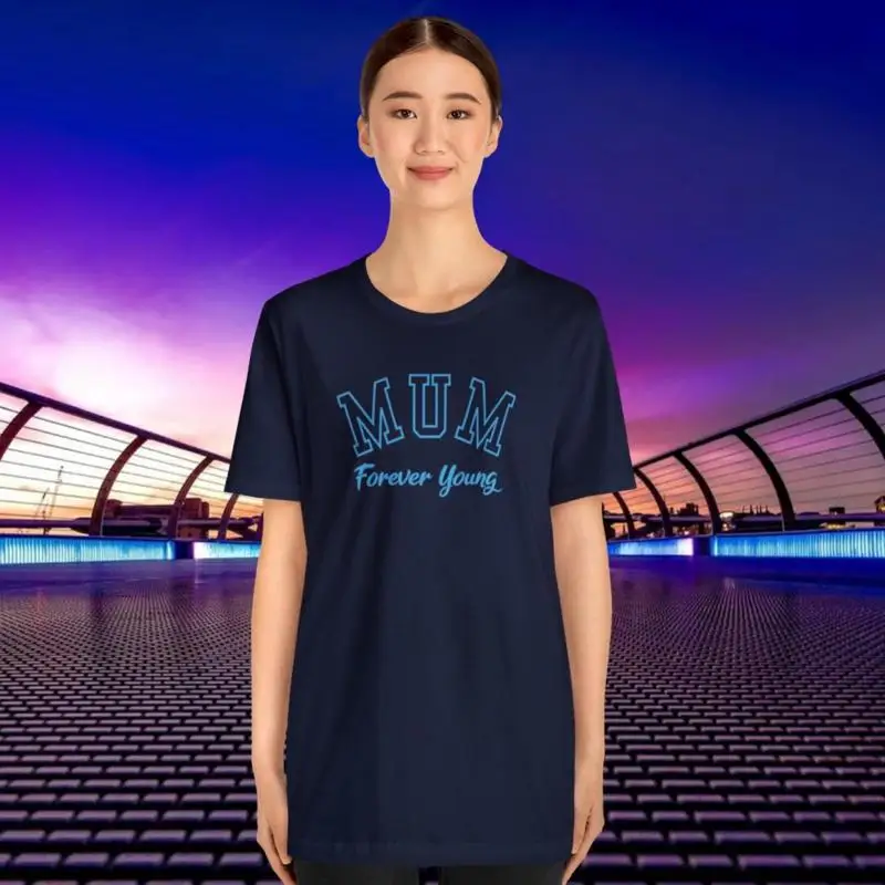 

Футболка для мамы Forever Young Quote Стильный и сердечный фетр для мам Идеальное признание День матери
